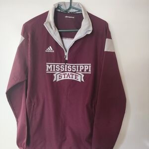 Adidas Mississippi State Burgundy Jacket Women's Sz S
